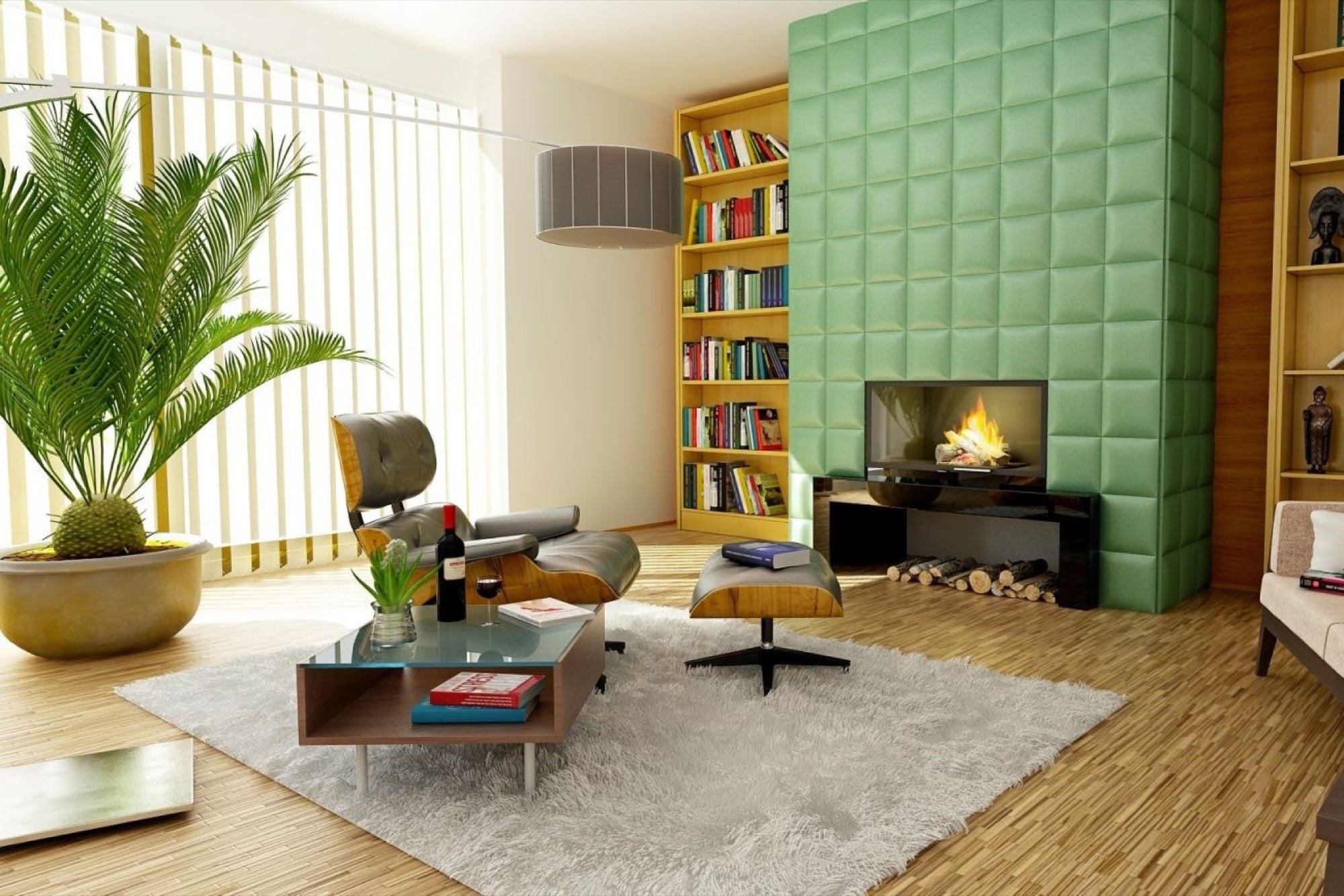 Ý tưởng thiết kế nội thất kết hợp cây xanh 3
