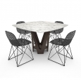 White Marble Table Dinning Set